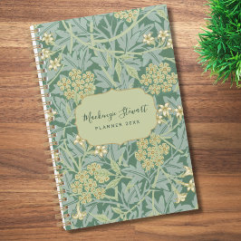 Green Jasmine Floral Pattern 2026 Planer