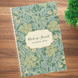 Green Jasmine Floral Pattern 2026 Planer