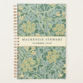 Green Jasmine Floral Pattern 2026 Planer (Vorderseite)