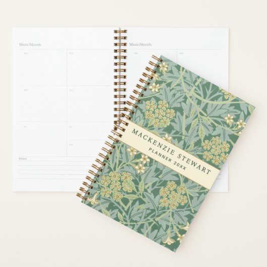 Green Jasmine Floral Pattern 2026 Planer (Anzeige)