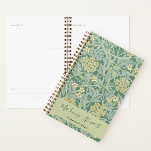 Green Jasmine Floral Pattern 2026 Planer (Anzeige)