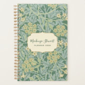 Green Jasmine Floral Pattern 2026 Planer (Vorderseite)
