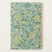 Green Jasmine Floral Pattern 2026 Planer (Rückseite)