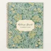 Green Jasmine Floral Pattern 2026 Planer (Vorderseite)