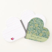 Green Jasmine Floral Pattern Name Notizblock (Innenseite)