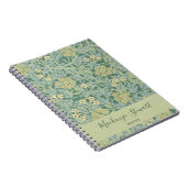 Green Jasmine Floral Pattern Notizblock (Rechte Seite)