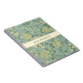 Green Jasmine Floral Pattern Notizblock (Rechte Seite)
