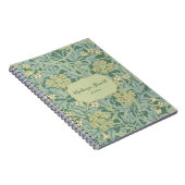 Green Jasmine Floral Pattern Notizblock (Rechte Seite)