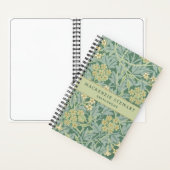 Green Jasmine Floral Pattern Sketchbook Notizblock (Innen)