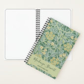 Green Jasmine Floral Pattern Sketchbook Notizblock (Innen)