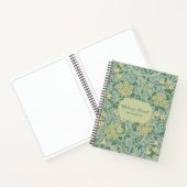 Green Jasmine Floral Pattern Sketchbook Notizblock (Innenseite)