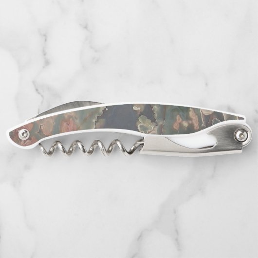 Green Jasper Stone Look Kellnermesser (Rückseite)