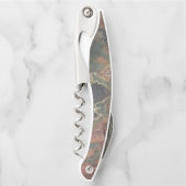 Green Jasper Stone Look Kellnermesser (Vorderseite)