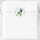 Green Jay Runder Aufkleber (Tasche)