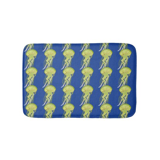 Green Jelly Fish Badematte (Vorderseite)