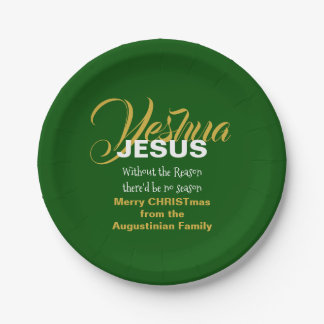 Green JESUS REASON SAASON Pappteller