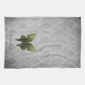 Green Jeweled Butterfly Geschirrtuch (Horizontal)