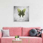 Green Jeweled Butterfly Leinwanddruck (Insitu (Wohnzimmer))