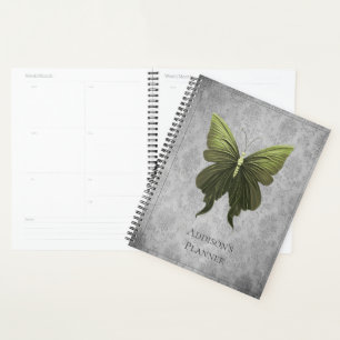 Green Jeweled Butterfly Planer