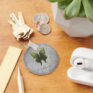 Green Jeweled Butterfly Schlüsselanhänger