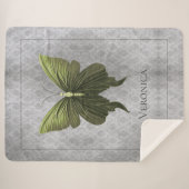 Green Jeweled Butterfly Sherpadecke (Vorderseite (Horizontal))