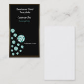 Green Jewels Emerald Business Cards Visitenkarte (Vorne/Hinten)