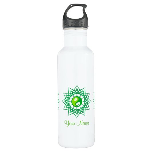 Green Jing Jeng und Verziert Star Design Trinkflasche (Vorderseite)