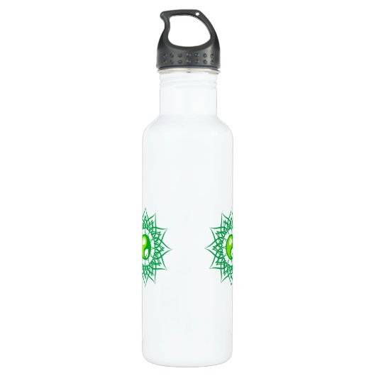 Green Jing Jeng und Verziert Star Design Trinkflasche (Rückseite)