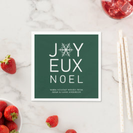 Green Joyeux Weihnachten Minimalistisch Holiday Pa Serviette