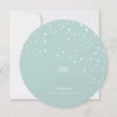 Green Joyful Christmas Holiday Foto Card Einladung (Rückseite)