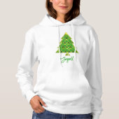Green Joyoux Noel Christmas T-Shirt Hoodie (Vorderseite)