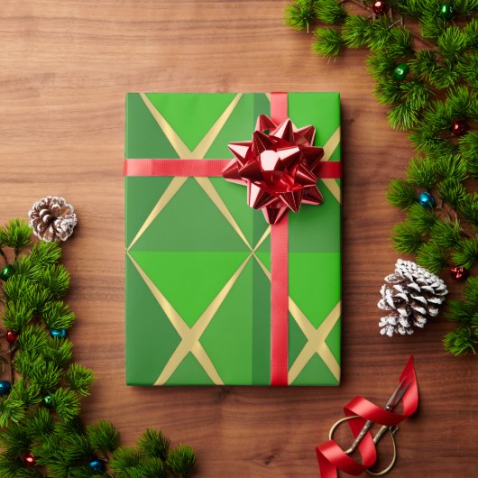 Green Joyoux Noel Wrapping Paper Geschenkpapier (Feiertagsgeschenk)
