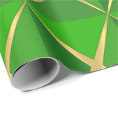 Green Joyoux Noel Wrapping Paper Geschenkpapier (Rolleneckpunkt)