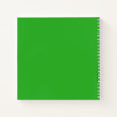 Green Joyoux Weihnachten Sparkling Spiral Notebook Notizblock (Rückseite)