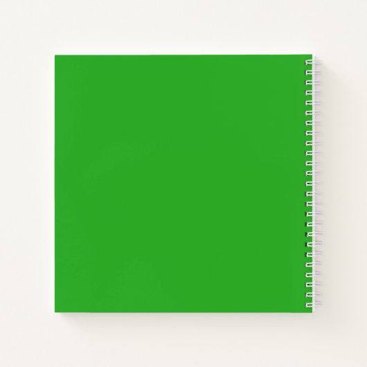 Green Joyoux Weihnachten Sparkling Spiral Notebook Notizblock (Rückseite)