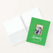 Green Joyoux Weihnachten Spiral Notebook Notizblock (Innenseite)