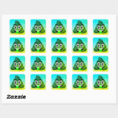 Green Kack Emoji Ombre Stickers (Blatt)