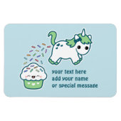 Green Kackend Unicorn Magnet (Horizontal)