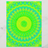 Green Kaleidoscope Bulk Scrapbook Paper Pages Flyer (Hinten)