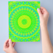 Green Kaleidoscope Bulk Scrapbook Paper Pages Flyer (Hand)