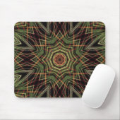 Green Kaleidoscope Mouse Pad Mousepad (Mit Mouse)