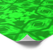 Green Kaleidoskop Poster (Ecke)