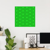 Green Kaleidoskop Poster (Heimbüro)