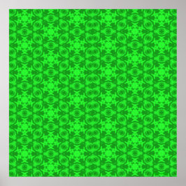 Green Kaleidoskop Poster