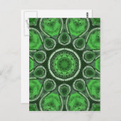 Green Kaleidoskop Postkarte (Vorne/Hinten)