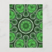 Green Kaleidoskop Postkarte (Vorderseite)
