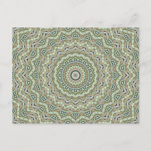 Green Kaleidoskop Postkarte (Vorderseite)