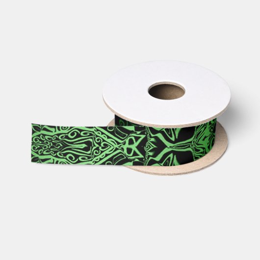 Green Kaleidoskop Satinband (Spule)