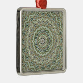Green Kaleidoskop Silbernes Ornament (Rechts)