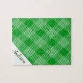 Green Kariert Bike Jigsaw Puzzle Daisy (Horizontal)